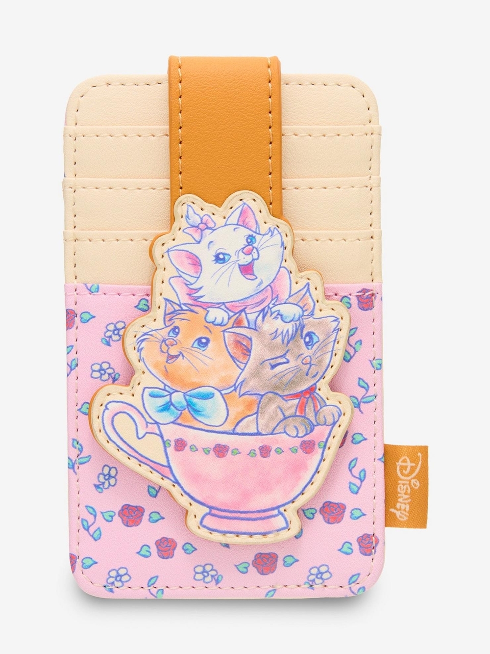 Loungefly Pink and Cream Aristocats Teacup Card Holder NWT